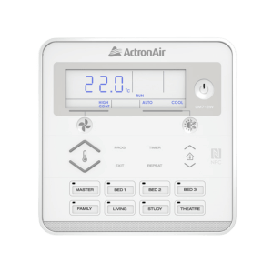 Actron 7 Day Wall Controller 8 Zone White