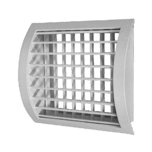 Curved Face Double Defection Register | Model ADCFDD
