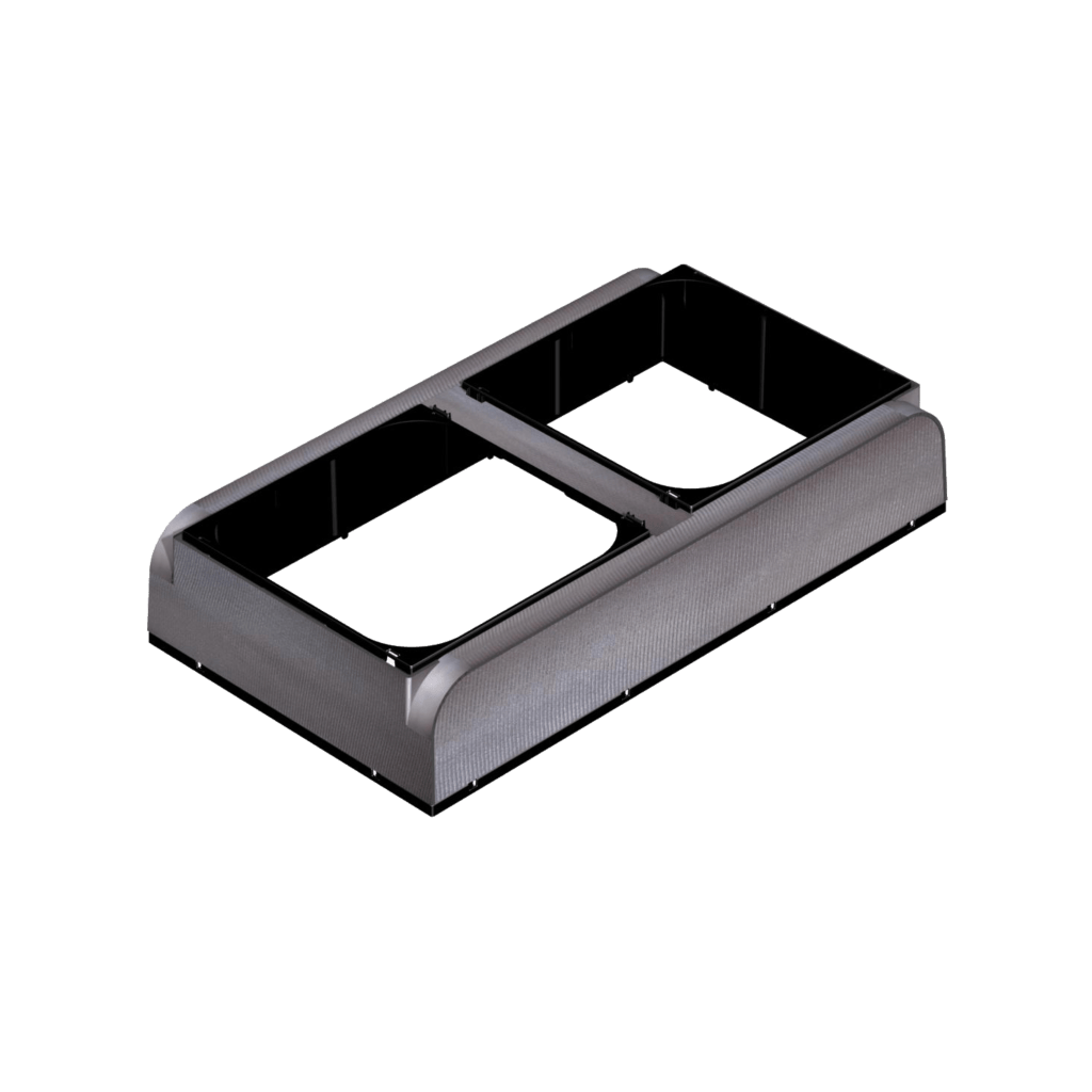 Fast Clip Return Air Box Insulated Double Entry