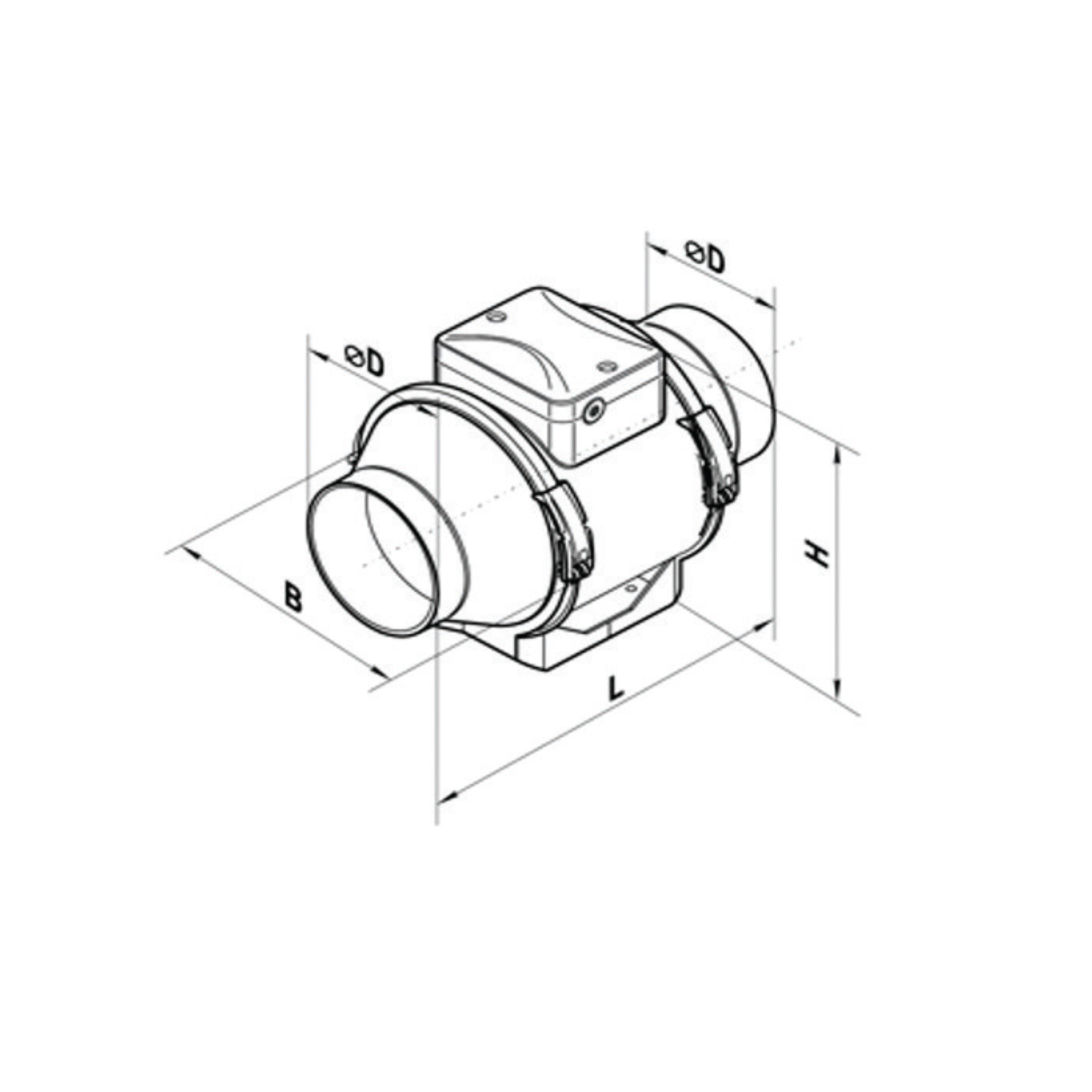 MFP Circular Inline Duct Fan - Image 2