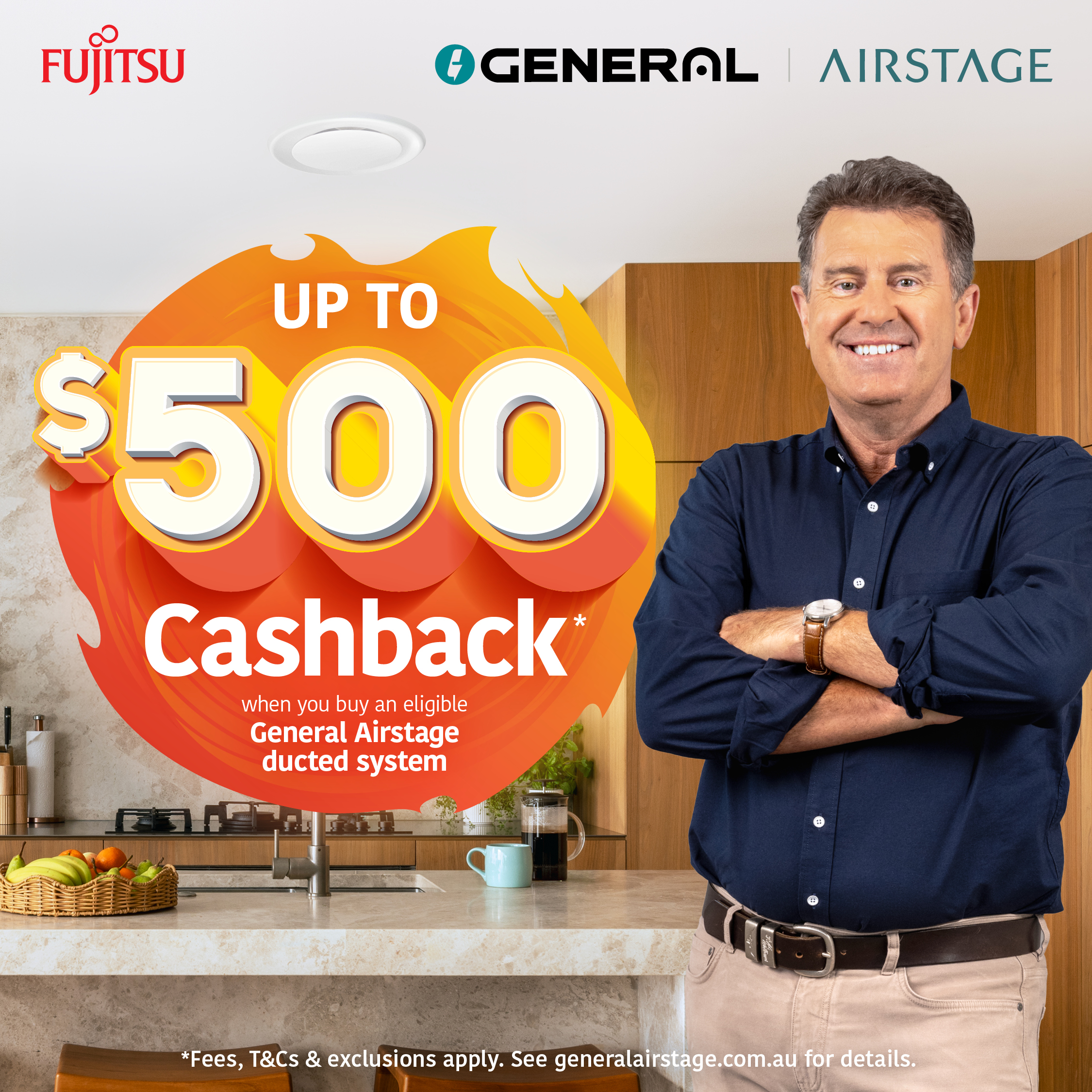 Claim Up to $500 Cashback on Eligible Fujitsu General Ducted Systems