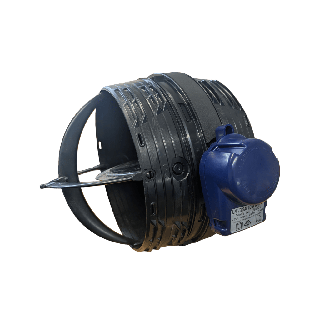 Inline EZY Damper® with 24v Universal Zone Motor (UZM)