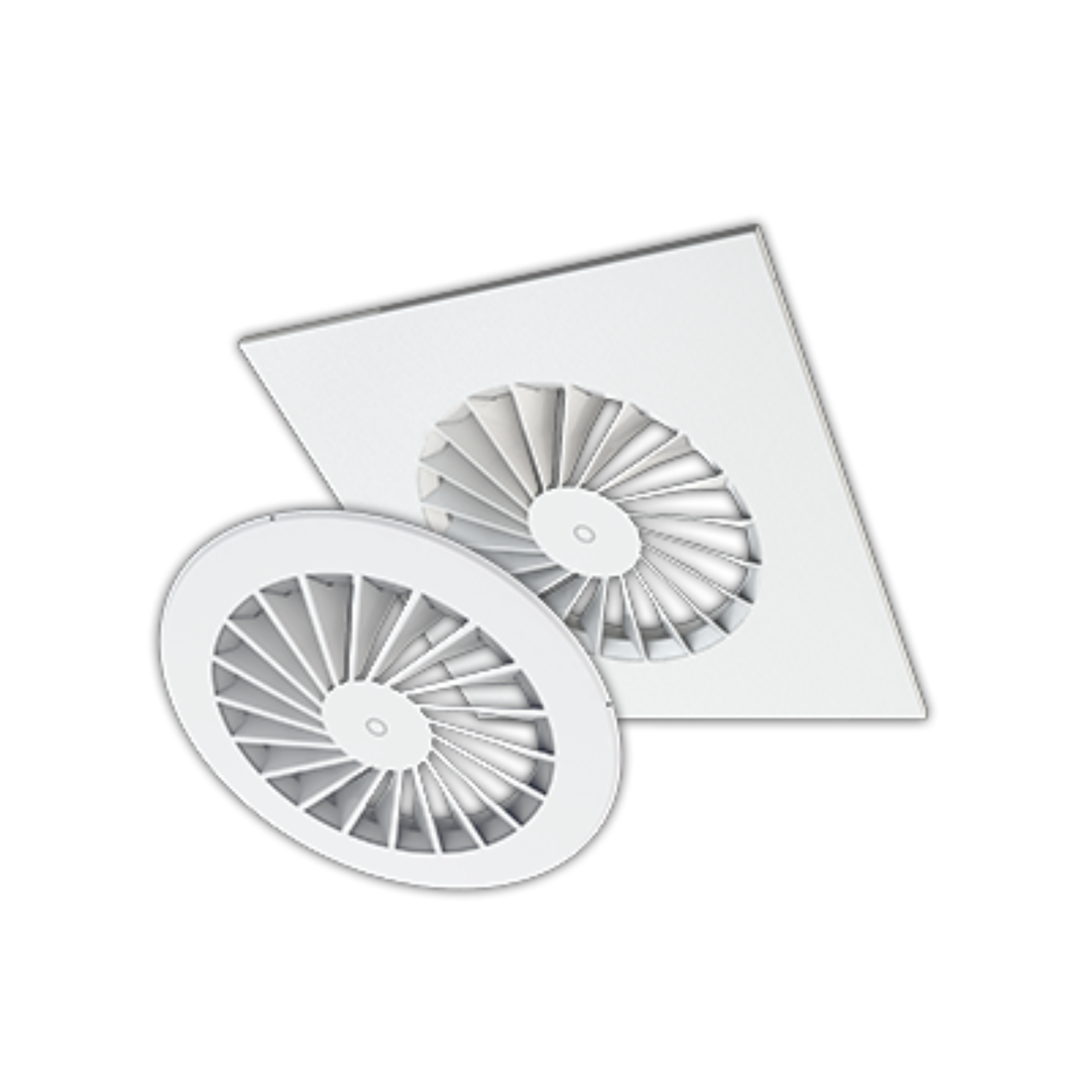 Fixed Helical Swirl Diffuser